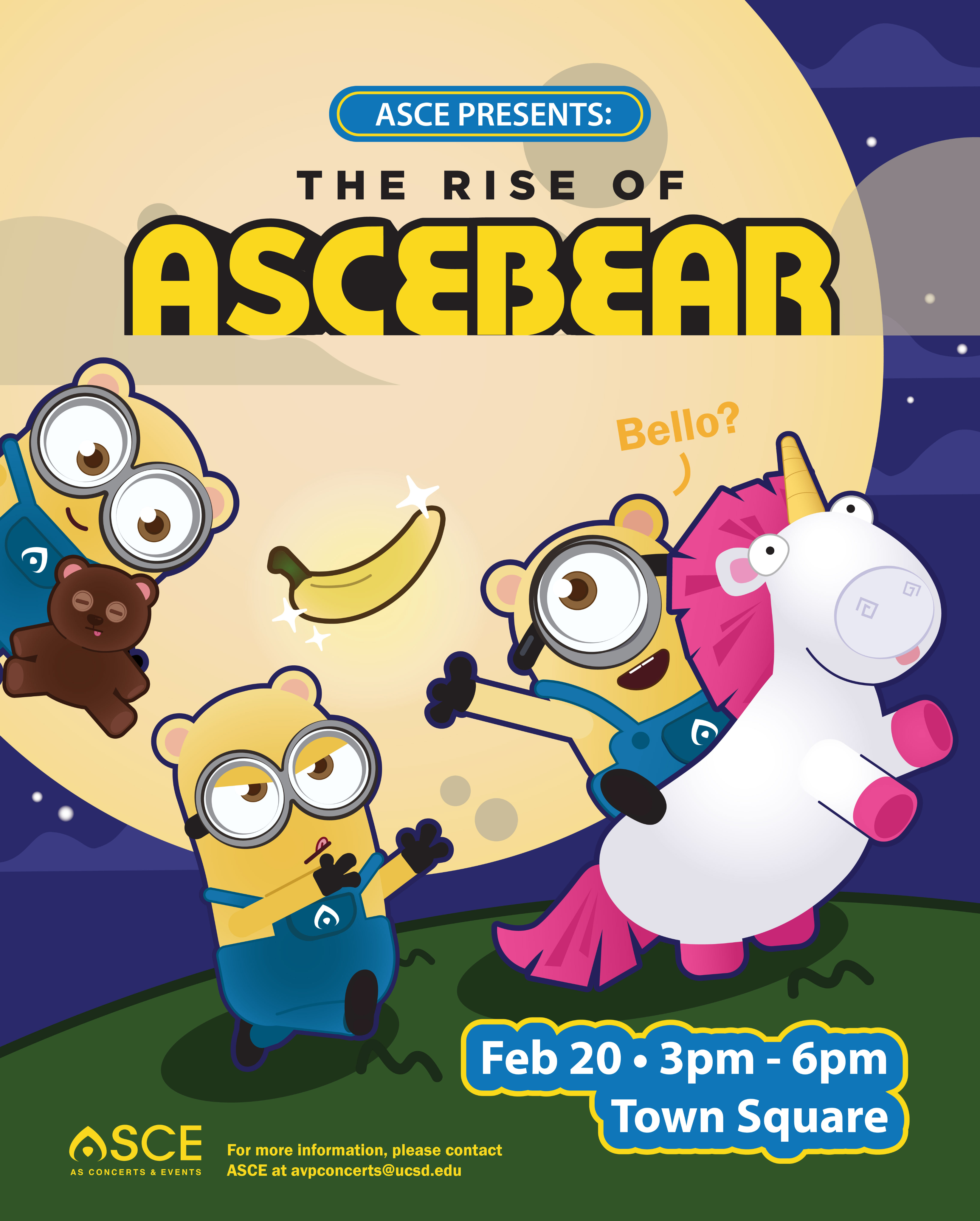 Event poster for “The Rise of ASCE Bear”